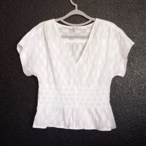 Madewell white tunic